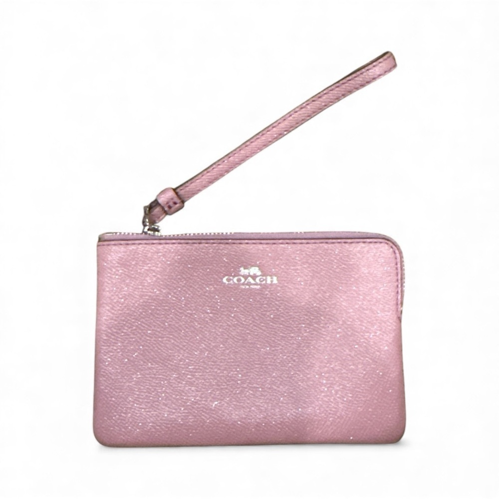 Coach Pink Wristlet Clutch
